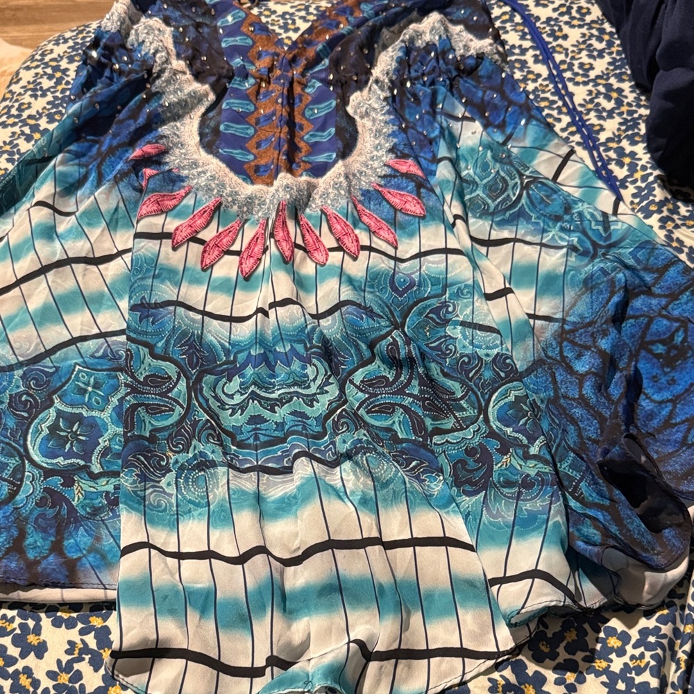 Colorful Patterned Dress - Picture 2 of 5